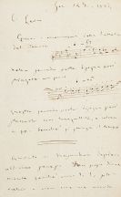 Verdi, Guiseppe - Eigenhändiger Brief an Léon Escudier