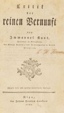 Kant, Immanuel - Critik der reinen Vernunft
