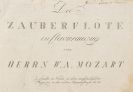 Mozart, Wolfgang Amadeus - Die Zauberflöte in Clavierauszug