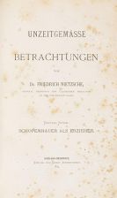 Nietzsche, Friedrich - Unzeitgemässe Betrachtungen