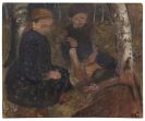 Modersohn-Becker, Paula - Zwei sitzende Kinder im Wald