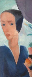 Maetzel-Johannsen, Dorothea - Porträt einer Frau im Dreiviertelprofil