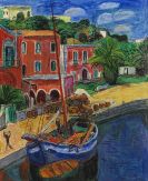 Hans Purrmann - Segelschiff im Hafen von Porto d&#039;Ischia