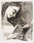 Picasso, Pablo - Jacqueline lisant
