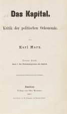 Marx, Karl - Das Kapital. Widmungsexemplar f&uuml;r W. Strohn