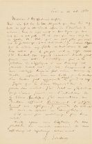 Pasteur, Louis - Eigh. Brief m. U. an unbekannten Empf&auml;nger