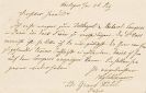 Schliemann, Heinrich - Eigh. Karte m. U. an Dr. Schuchardt