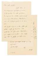 Brecht, Bertolt - Eigh. Brief m. U. an Peter Huchel