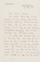 Thomas Mann - Eigh Brief m. U an Franz Masereel