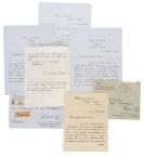 Rilke, Rainer Maria - 6 eigh. Briefe an Max Frischauer - 2 Beigaben