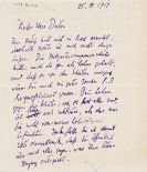 Klee, Paul - Eigh. Brief m. U. an Dr. Wilhelm Hausenstein . Beigaben