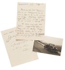 Berg, Alban - Eigh. Brief m. U. (an Gusti=Gustav G&ouml;ttl?) - Dabei 1 Fotopostkarte m. Umschlag