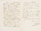 Brahms, Johannes - Eigh. Brief m. U. an Fanny von Pausinger