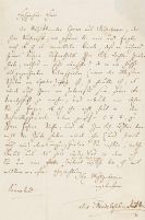 Mendelssohn Bartholdy, Felix - Eigh. Brief m. U. an Friedrich Wieck
