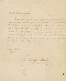 Mendelssohn Bartholdy, Felix - Eigh. Brief m. U. an H. Leonard