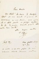 Rossini, Gioachino Antonio - Eigh. Brief m. U. an Baronesse Gerard