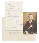 Strauss, Richard - 2 eigh. Briefe m. U. (1 mit kl. Notenbeispiel), 1 Portr&auml;tkarte