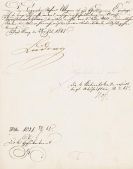 Ludwig II. von Bayern - Schreiben bzgl. Erhaltung der Equipage Richard Wagners