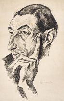 Nauen, Heinrich - Portrait Alfred Flechtheim