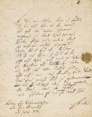 Herder, Johann Gottfried von - Eigh. Brief an Boie