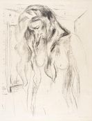 Munch, Edvard - Weinende junge Frau (Gr&aring;tende ung kvinne)