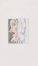 Lichtenstein, Roy - Puzzle Portrait (Study)