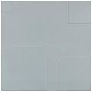 Mangold, Robert - Four squares within a square (Light Blue)