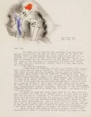 Feininger, Lyonel - Masch. Brief an Thekla Hess, mit Orig.-Zeichnung
