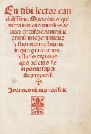Macrobius, Ambrosius Theodosius - En tibi lector candidisime