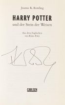 Rowling, Joanne K. - Harry Potter und der Stein der Weisen. Harry Potter und die Kammer des Schreckens. Signiert.