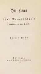 Schiller, Friedrich - Die Horen 12 B&auml;nde