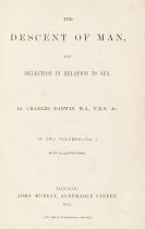 Darwin, Charles - The descent of man, 2 B&auml;nde