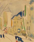 Kirchner, Ernst Ludwig - Beflaggte H&auml;user in Dresden