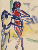 Kirchner, Ernst Ludwig - Bogenschie&szlig;ende M&auml;dchen (Marcella und Senta)