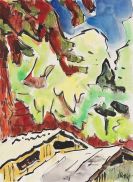 Schmidt-Rottluff, Karl - Wald &uuml;ber D&auml;chern