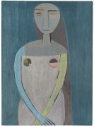 Lam, Wifredo - Jeune fille sur fond vert