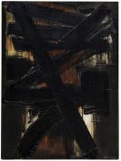 Soulages, Pierre - Peinture 81 x 60 cm, 2 mai 1957