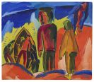 Schmidt-Rottluff, Karl - Fischer auf der D&uuml;ne