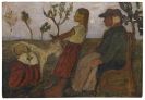 Modersohn-Becker, Paula - Kinder mit Ziege und alter B&auml;uerin